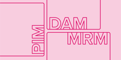 Blog header image: What's the Difference Between DAM, PIM, and MRM systems? article. 